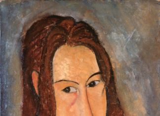 Amedeo Modigliani, Jeune fille rousse (Jeanne Hébuterne), 1918, olio su tela, 46 x 29 cm. Collezione Jonas Netter
